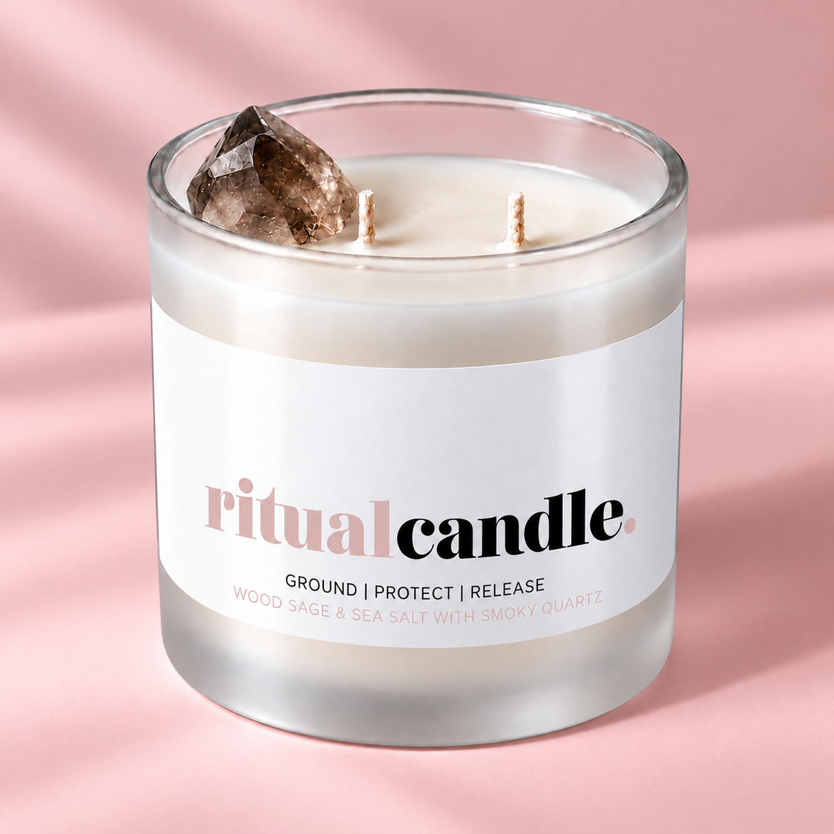 CANDELA RITUALE QUARZO FUMÉ