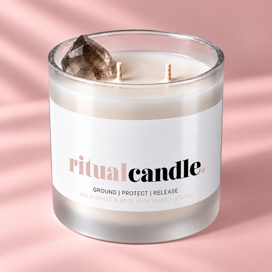 BOUGIE RITUELLE QUARTZ FUMÉ