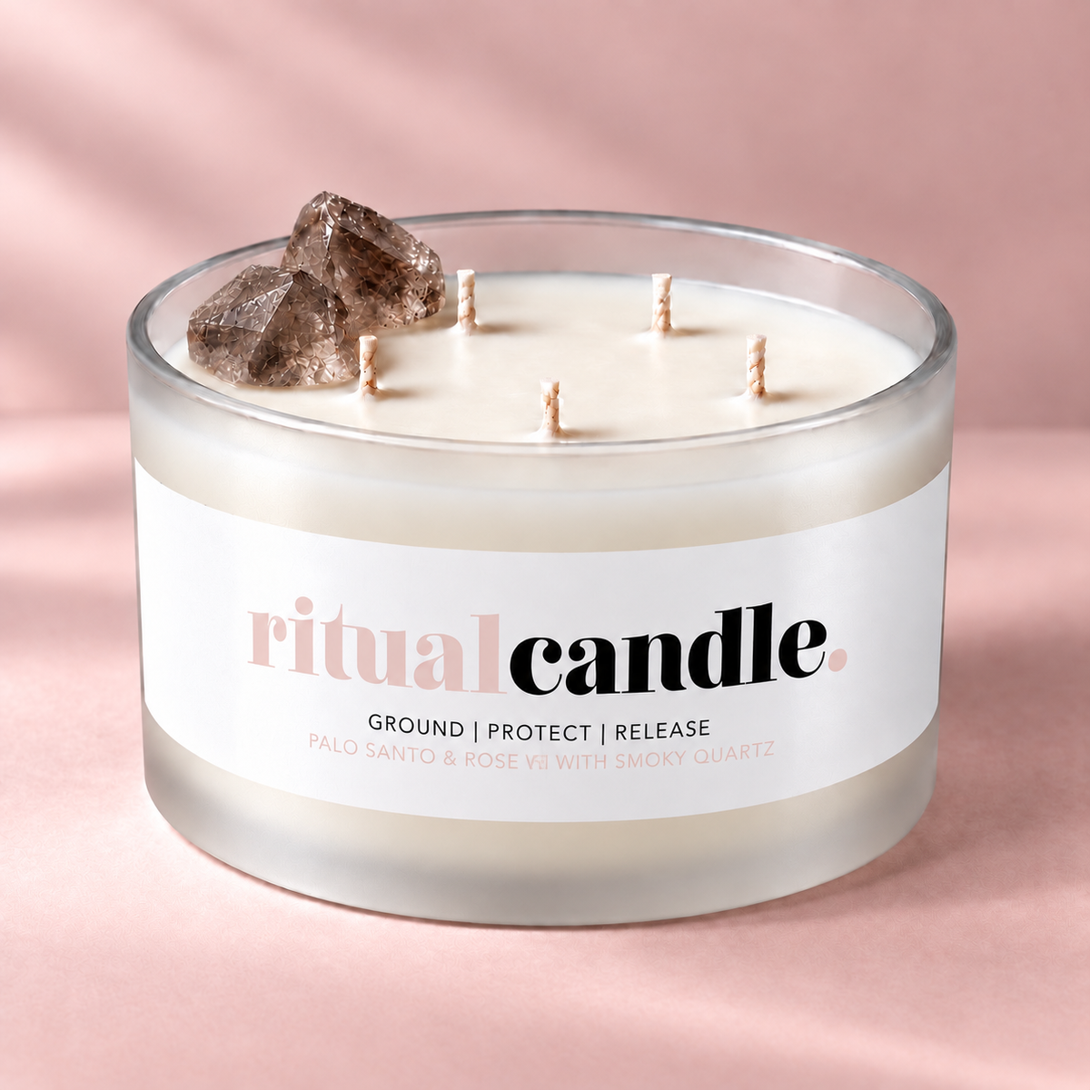 RITUAL CANDLE SMOKY QUARTZ XL