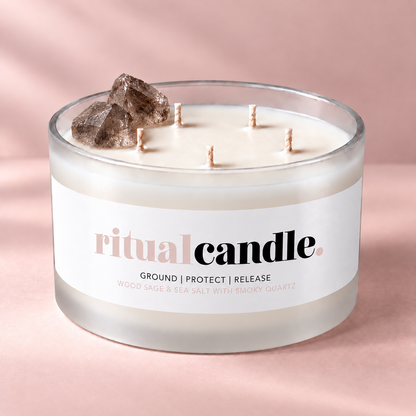 RITUAL CANDLE SMOKY QUARTZ XL
