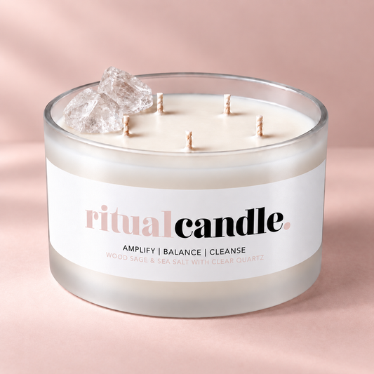 BOUGIE RITUEL QUARTZ CLAIR XL