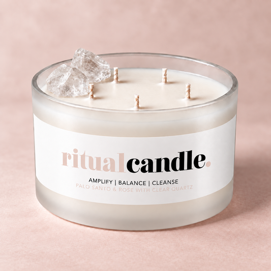 BOUGIE RITUEL QUARTZ CLAIR XL