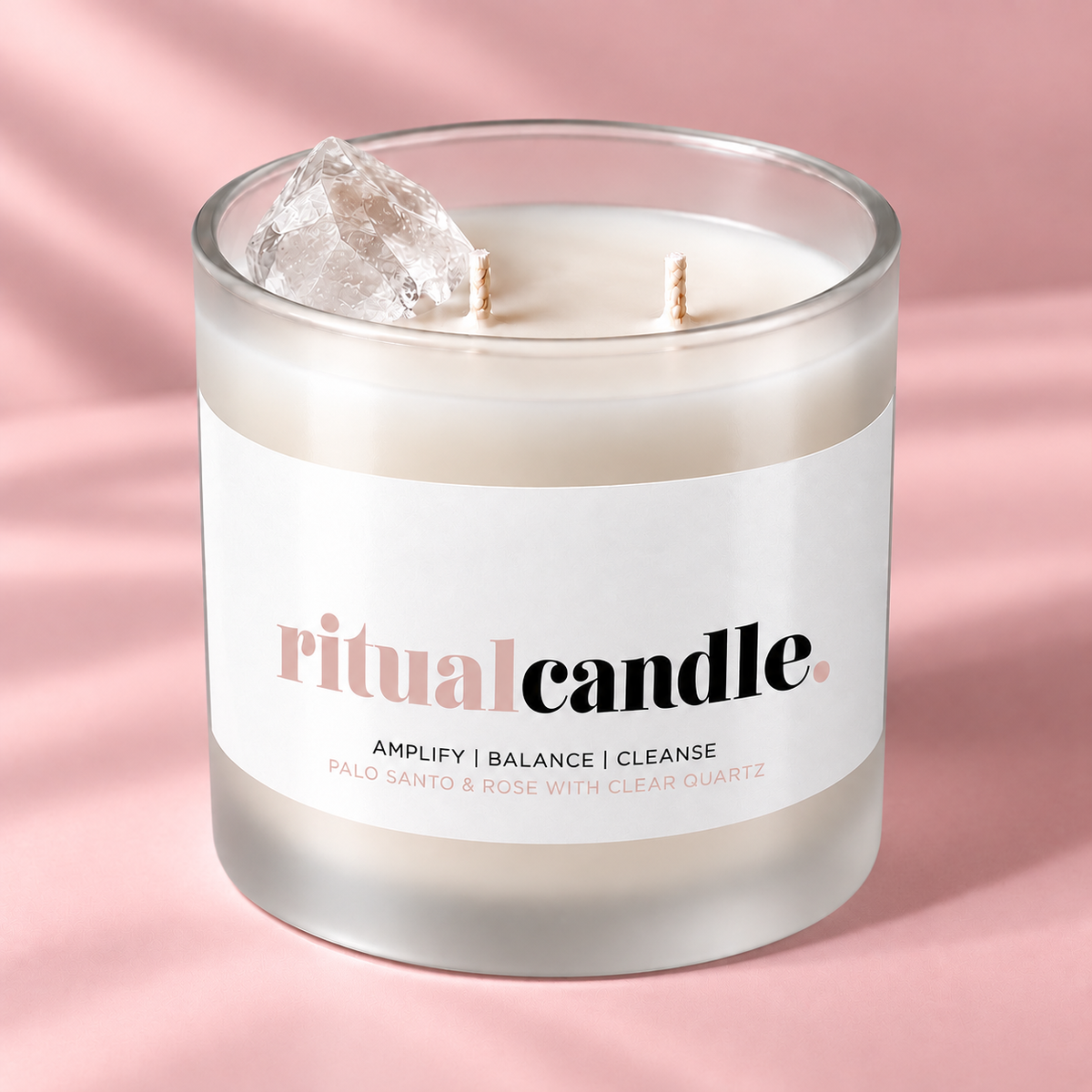 CANDELA RITUALE QUARZO IALINO