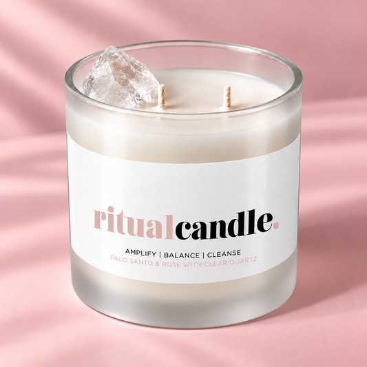 BOUGIE RITUEL QUARTZ CLAIR