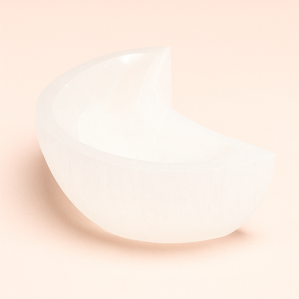 SELENITE CRESCENT MOON BOWL