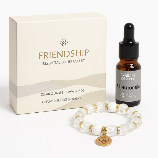 CRYSTAL ESSENTIAL OIL BRACELET SET