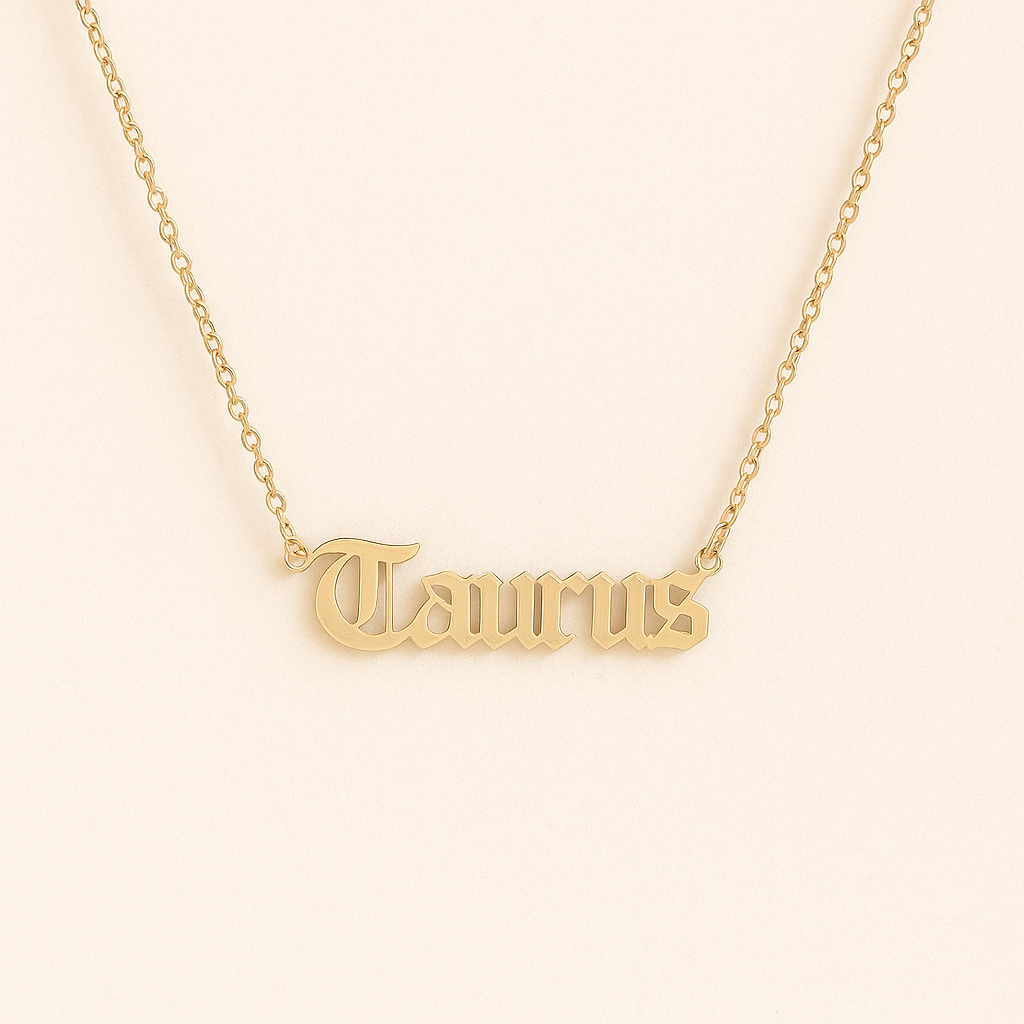 ZODIAC FONT NECKLACE