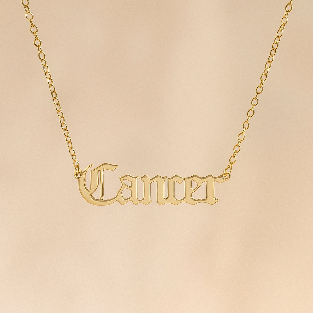 ZODIAC FONT NECKLACE