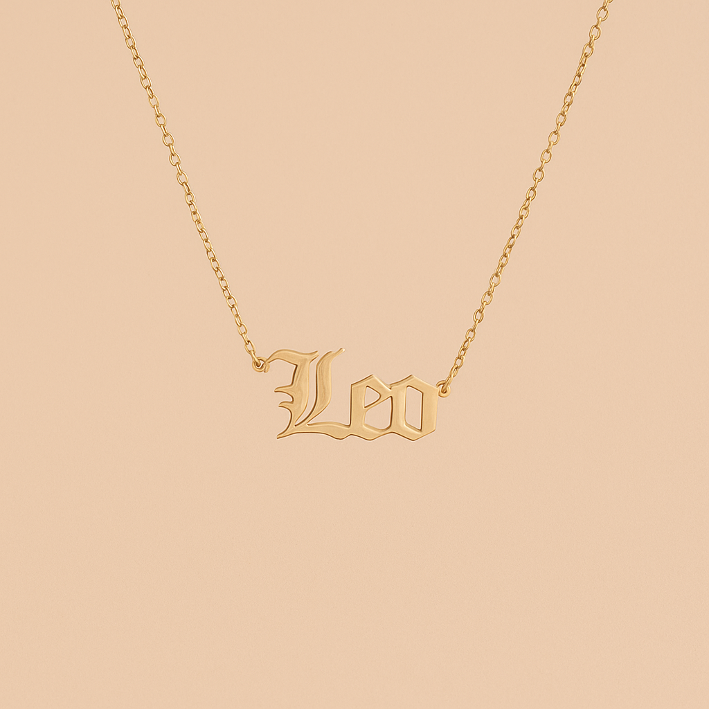 ZODIAC FONT NECKLACE