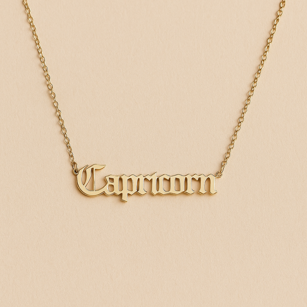 ZODIAC FONT NECKLACE