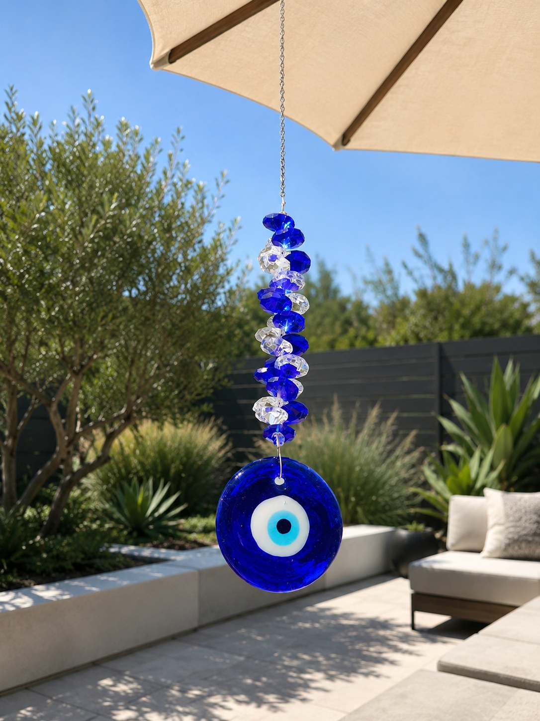 EVIL EYE CRYSTAL SUN CATCHER